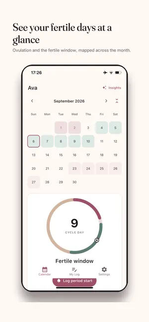 Ovulation Fertility Tracker screenshot 2