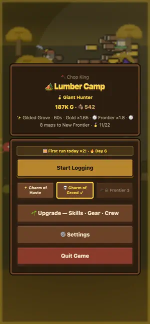 Chop King: Axe Roguelite screenshot 1