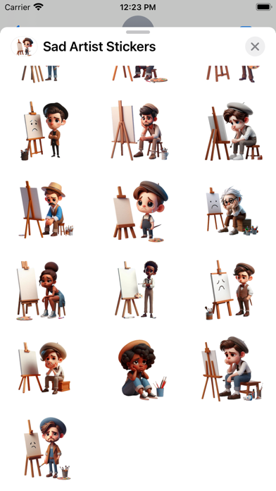 Screenshot #3 pour Sad Artist Stickers