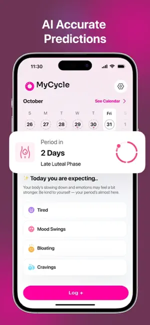 MyCycle AI: Period Tracker screenshot 1