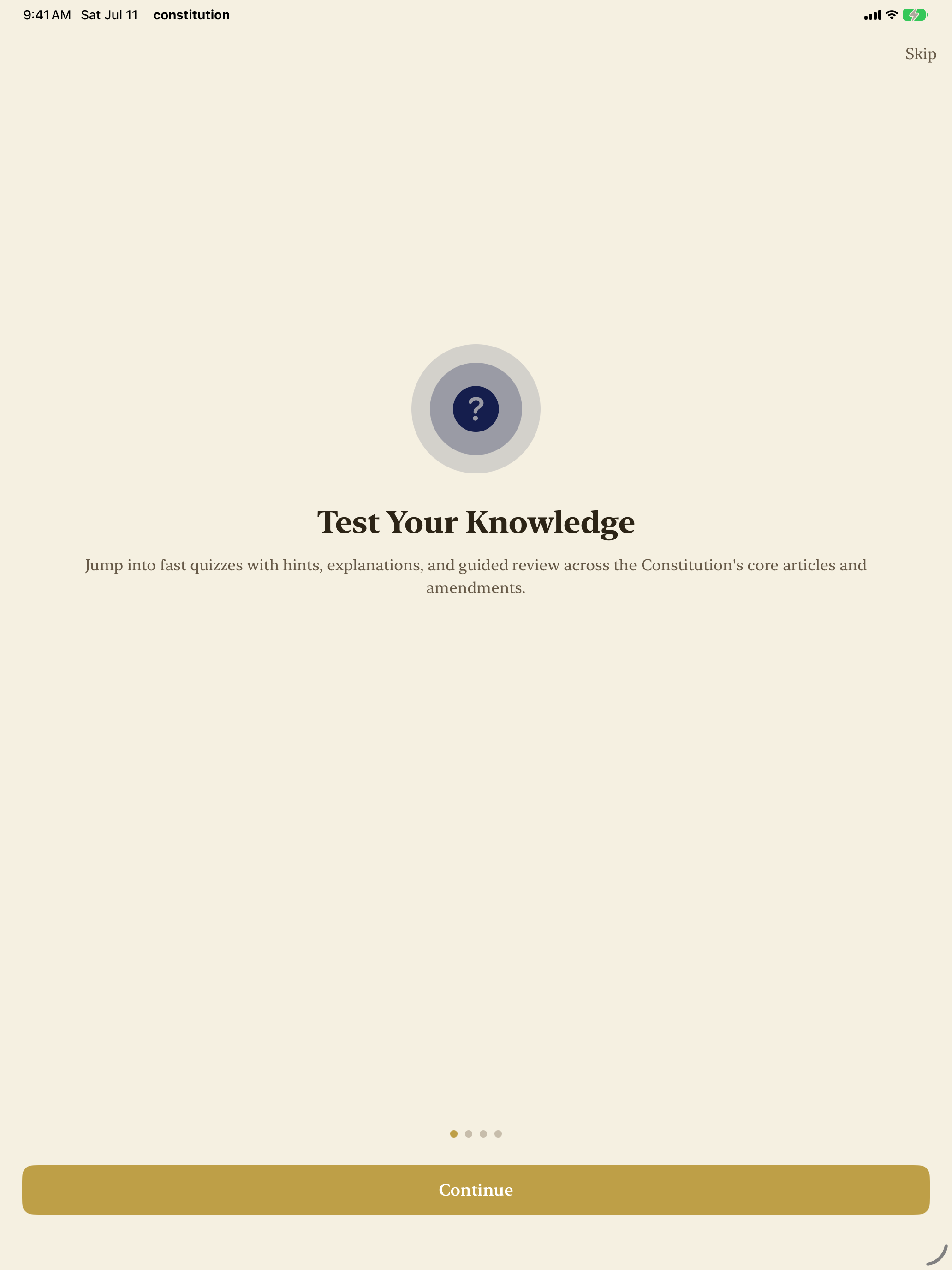 The Constitution Quiz screenshot 11