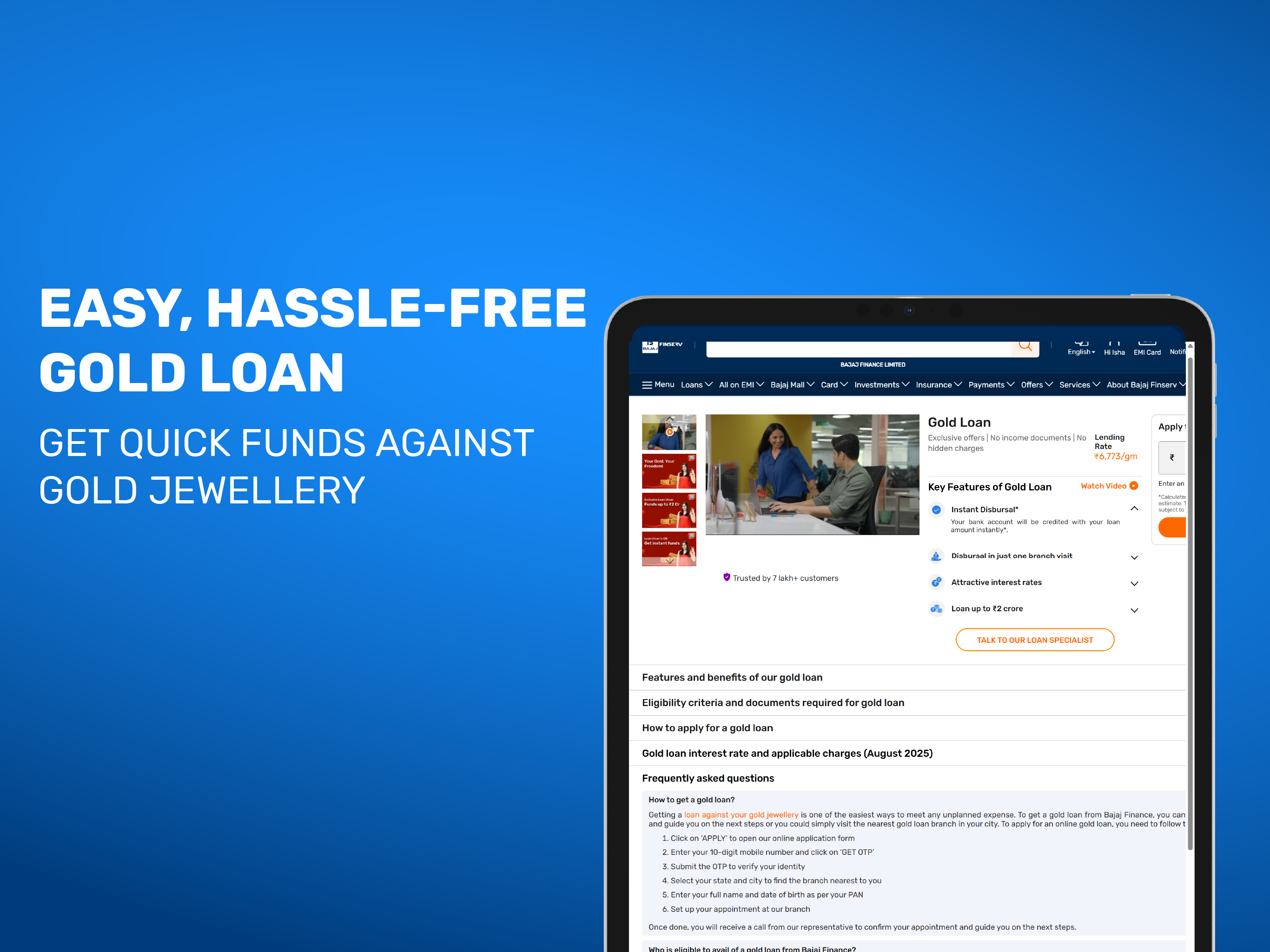 Bajaj Finserv Loans, UPI & FD