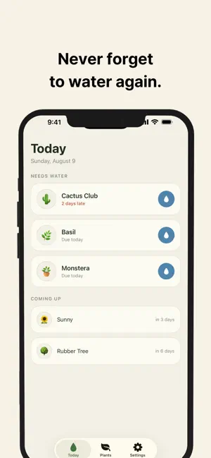 Waterday - Plant Care Reminder screenshot 1