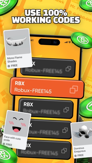 Get Robux & Codes Roblox Screenshot 1 - AppWisp.com Get Robux & Codes Roblox Screenshot 1 - AppWisp.com
