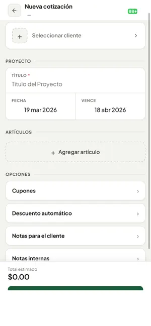 CotizaCloud screenshot 3