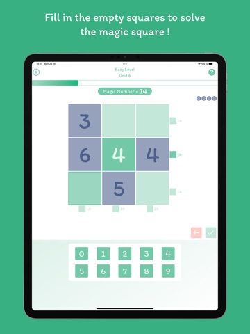 Magic Square : Math Grid iPad screenshot