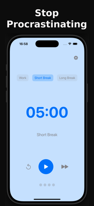 Pomodoro Stop Procrastinating Screenshot 2 of 3