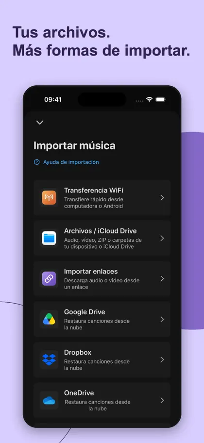 Screenshot 3 von 6 zu Lynk Player:Reproductor Música