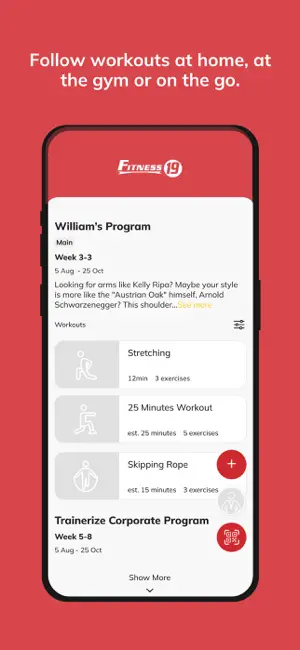 Fitness 19 screenshot 3