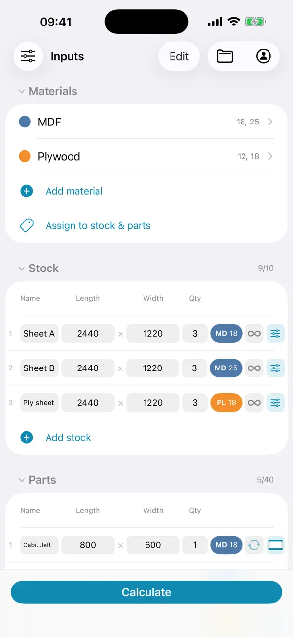 Screenshot #1 pour Optimiseur de Découpe SmartCut