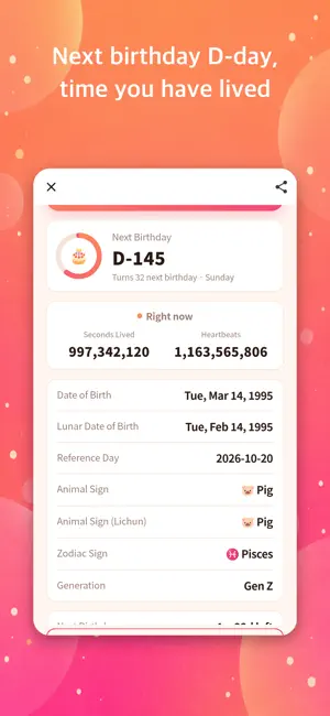 Age Calculator - horoscopes! screenshot 3