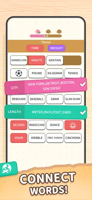 Association Sort -Connect Word screenshot 1