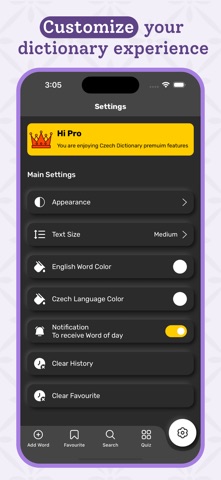 Czech | Czech Dictionary iPhone screenshot