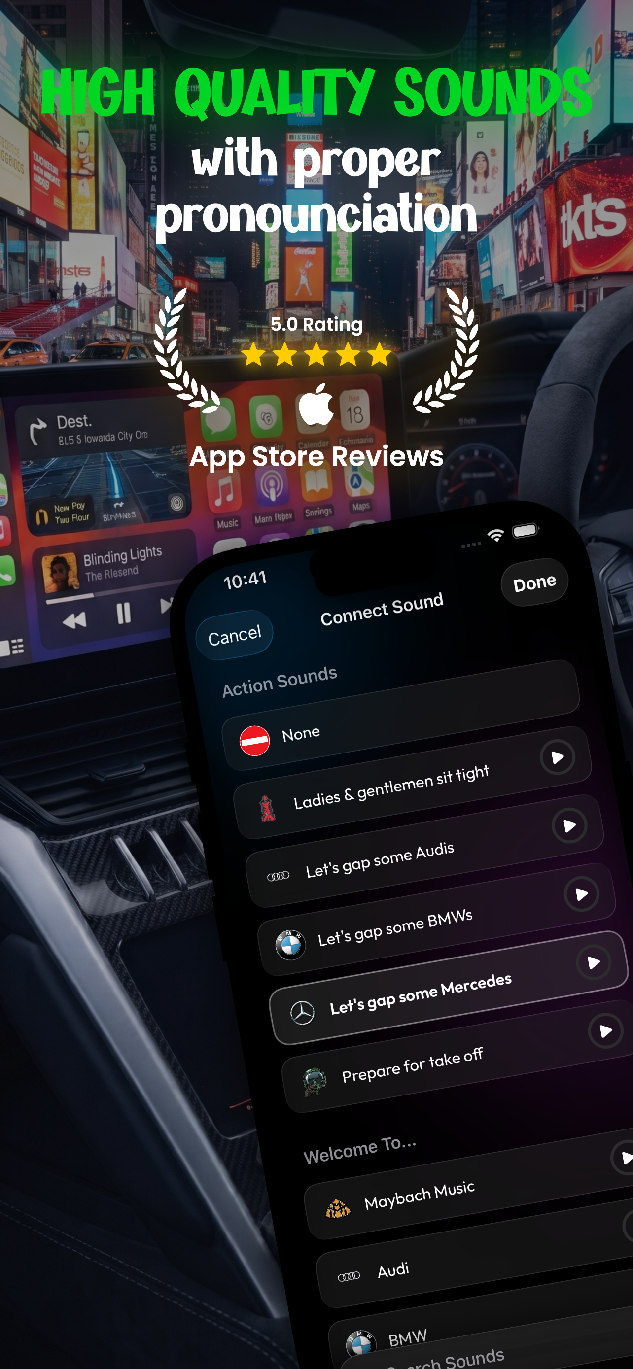 CarPlayer: Car startup sounds screenshot 2
