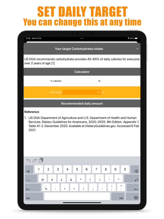 Screenshot #5 pour Carb Counter and Tracker