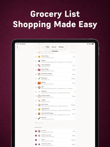 Repast: Meal Planner & Recipes iPad screenshot