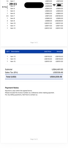 Invoice Generator Billing Screenshot 4 of 6