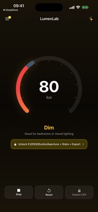LumenLab - Lux Meter screenshot 1