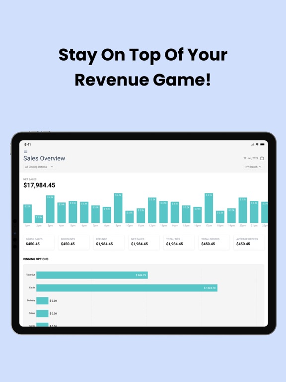 Innowi Restaurant Admin iPad screenshot 2 - Food & Drink app