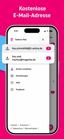 Telekom Mail – E-Mail App iPhone screenshot 3