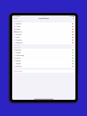 Keylo: AI on Your Keyboard iPad screenshot