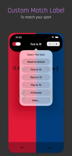 Capture d'écran de ScoreMate - Perfect Scoreboard sur iPhone 4