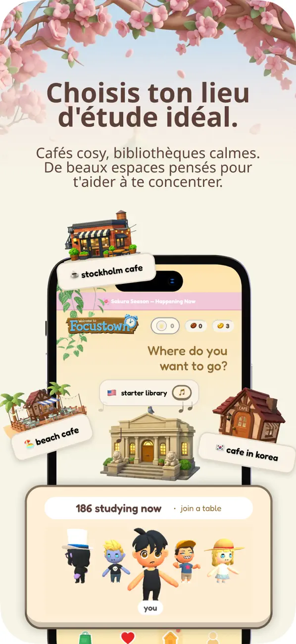 Screenshot #3 pour FocusTown : Étudier entre amis