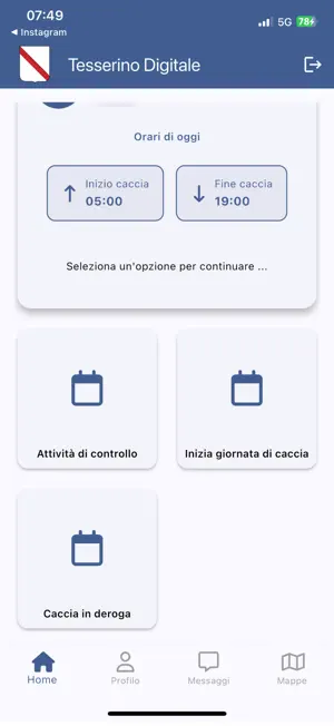 Tesserino Venatorio screenshot 1