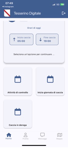 Tesserino Venatorio iPhone screenshot