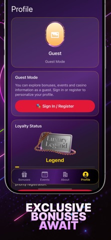 Harrahs Las Vegas:Loyalty App iPhone screenshot