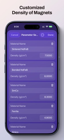 Magnet Weight Calculator Screenshot 1 of 4