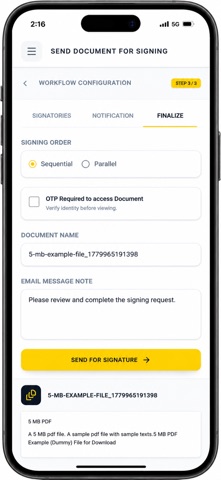 RazorSign iPhone screenshot