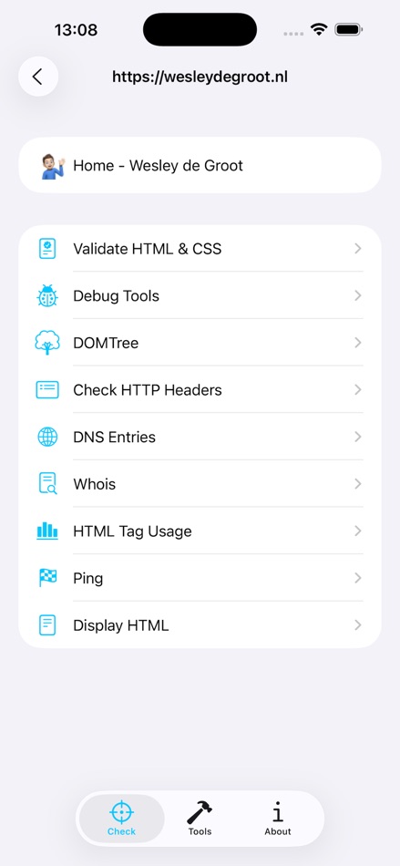 #2. iWebTools 2 (iOS) Av: Wesley de Groot