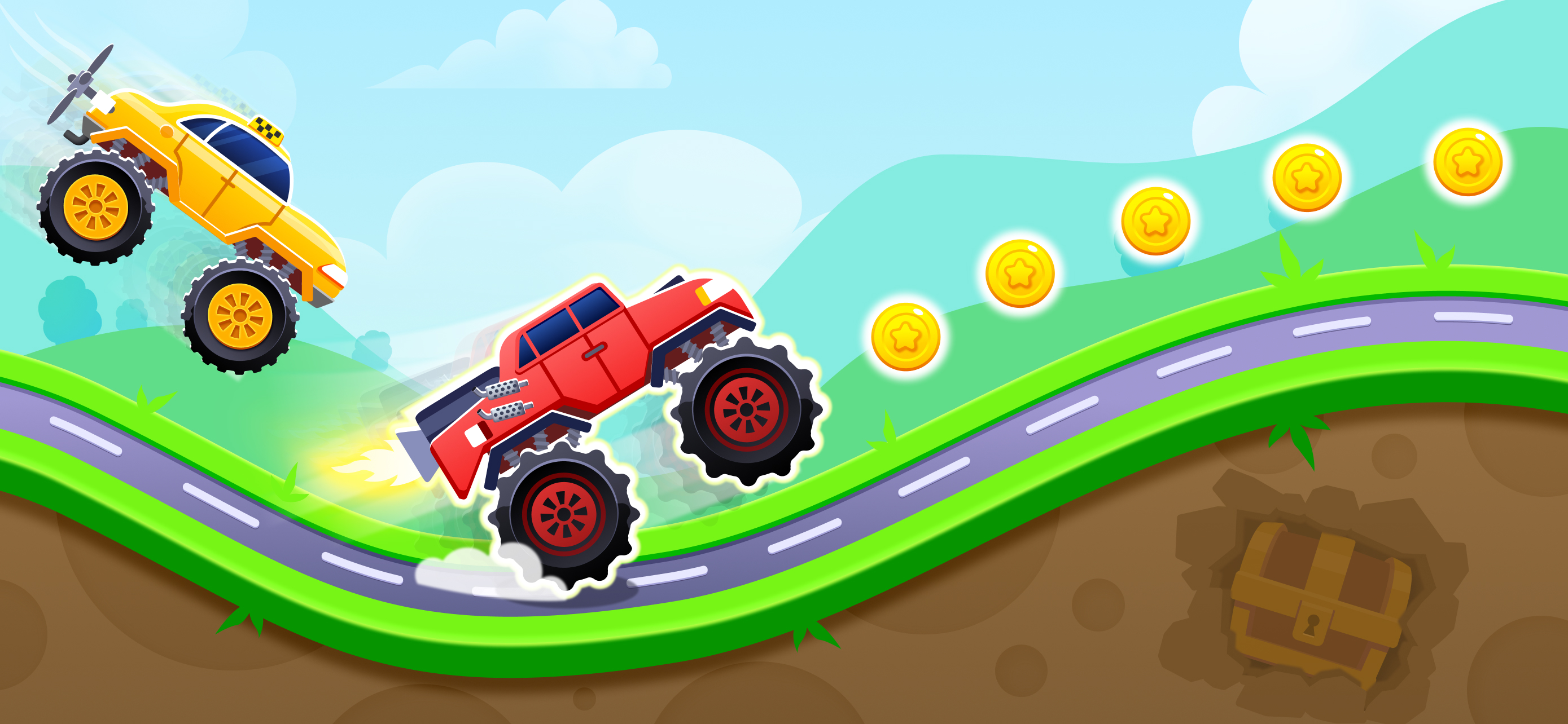 Monster Truck Game for Kids 2+