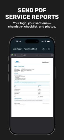 Poolistry Pro: Pool Service iPhone screenshot