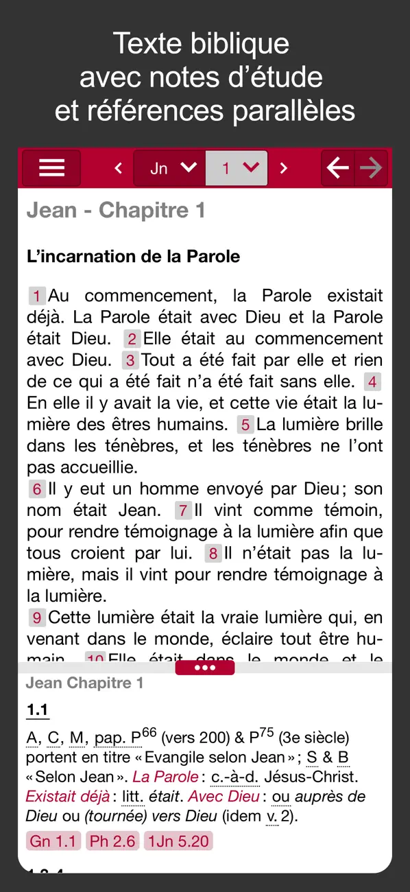 Screenshot #1 pour Bible d’étude