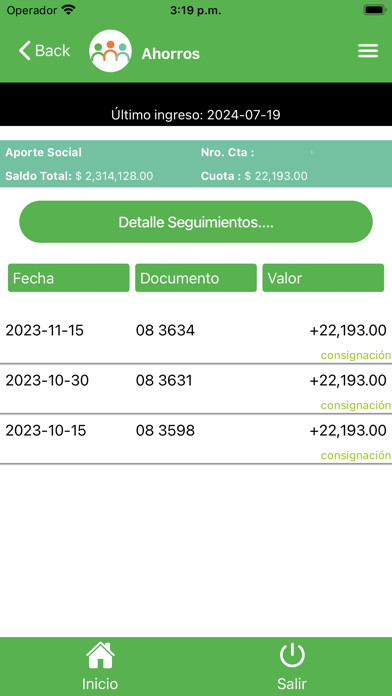 App Fecom Screenshot