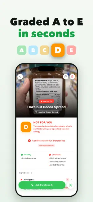 Pure: Food & Cosmetic Scanner screenshot 2