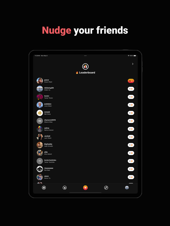 Uplift - Social Workout App iPad screenshot