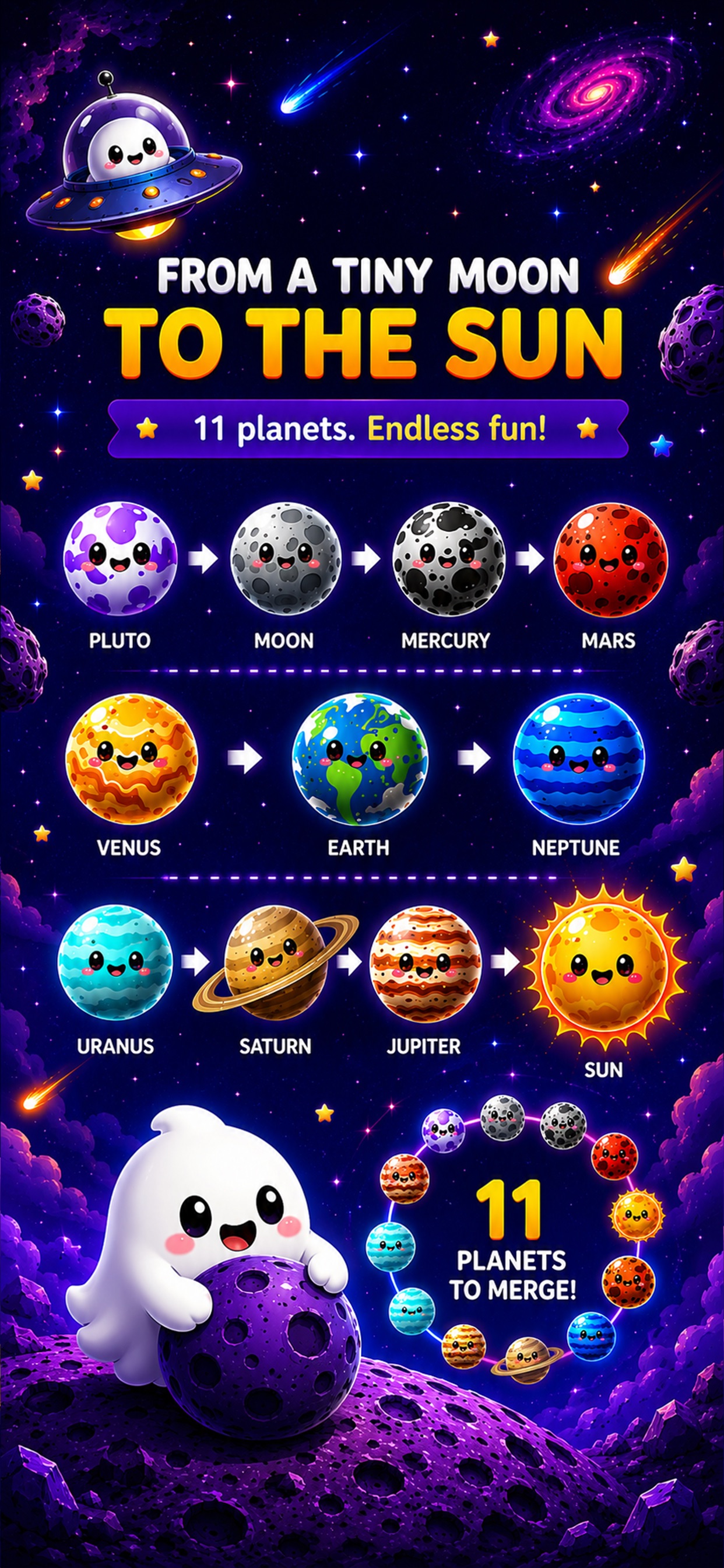 Screenshot 2 of Kosmomo: Planet Merge
