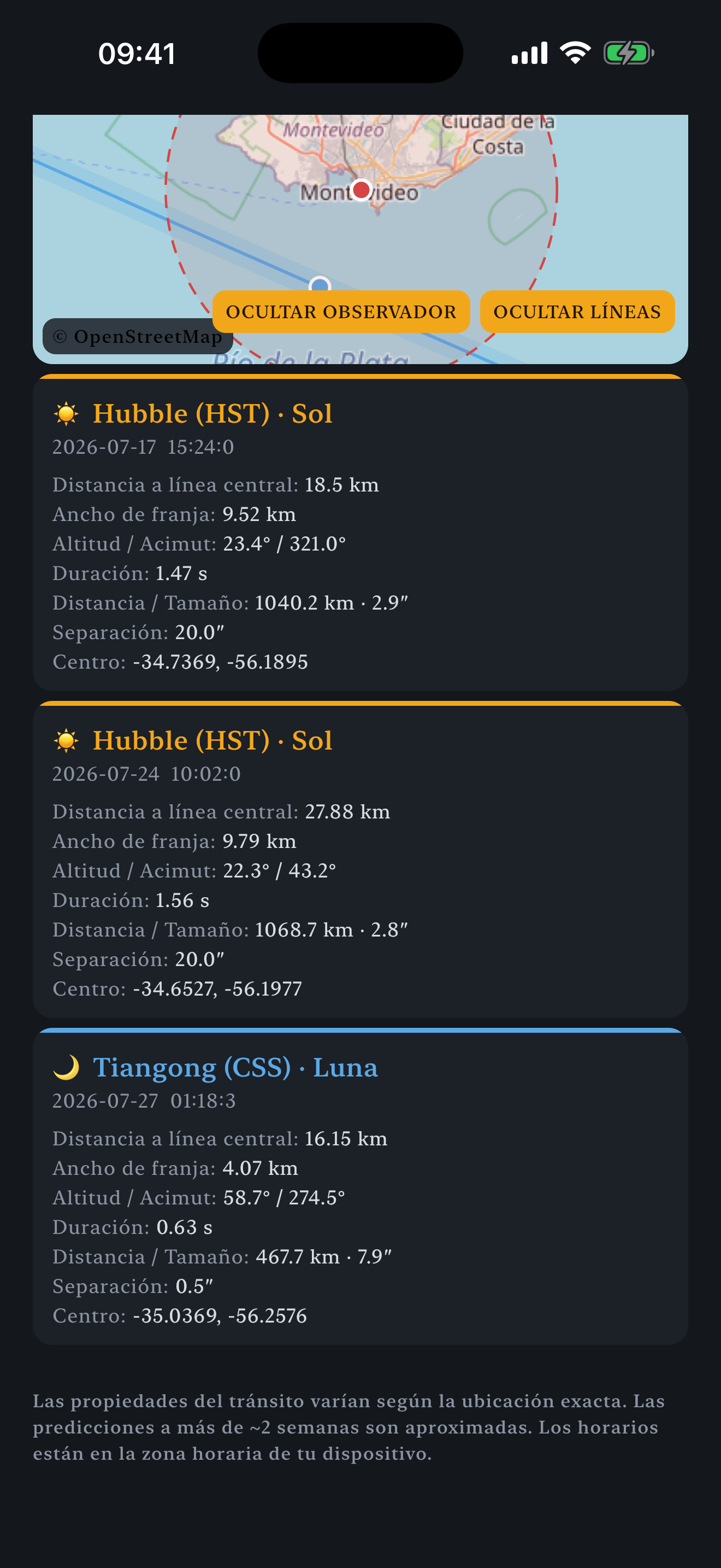 ISS Transit Finder screenshot 3