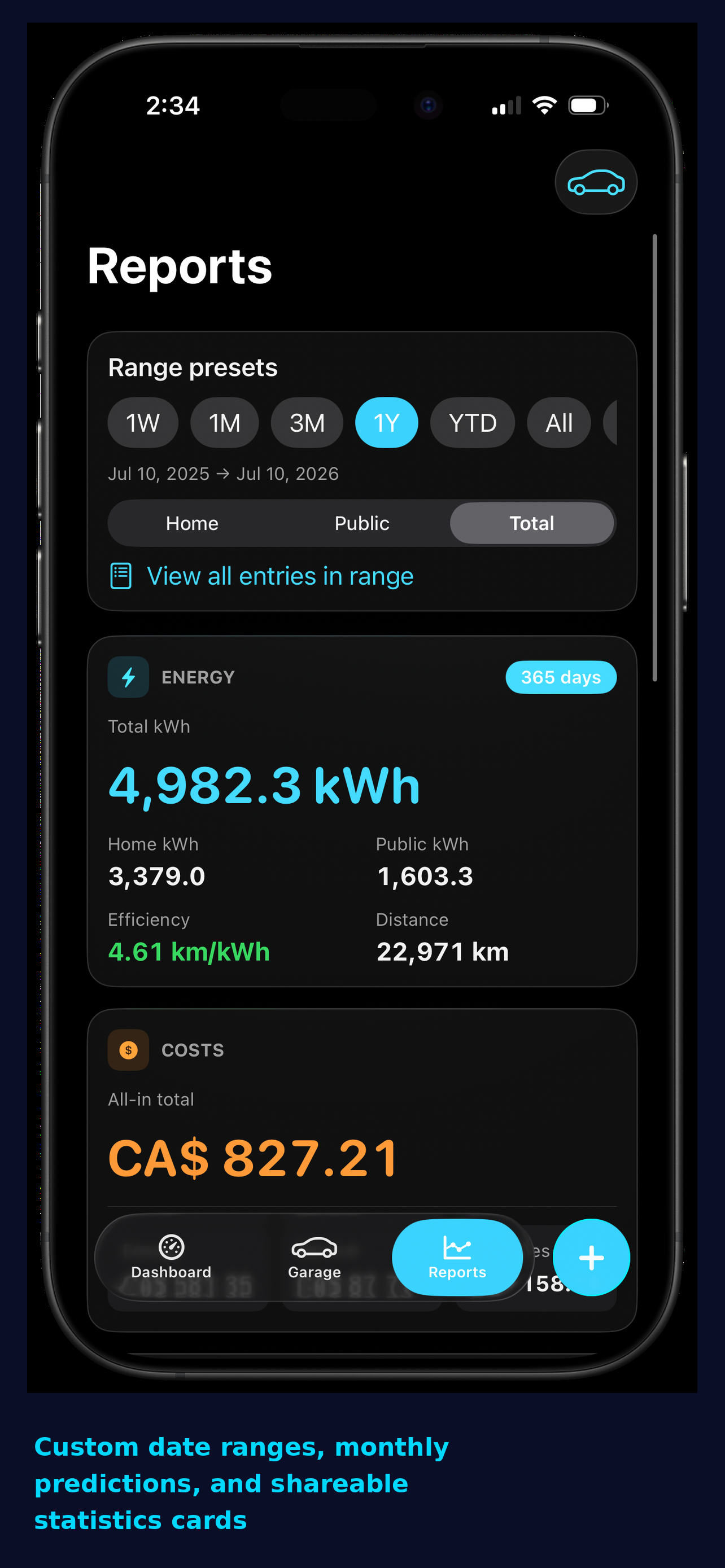 VoltSlide: EV Cost Tracker screenshot 5