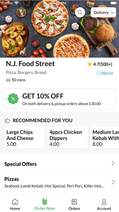 N.J.Food Street. Screenshot