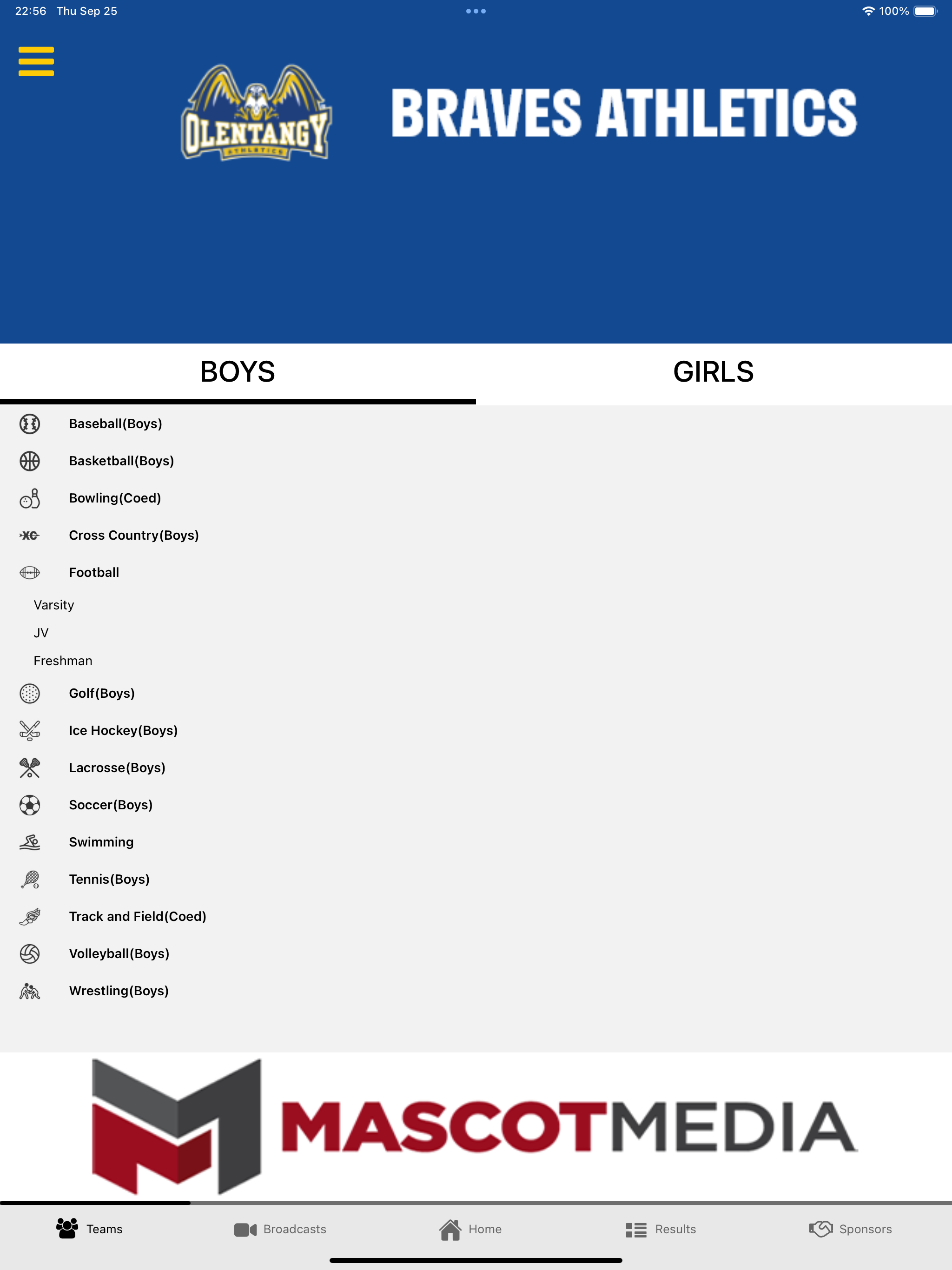 Olentangy Braves Athletics screenshot 11
