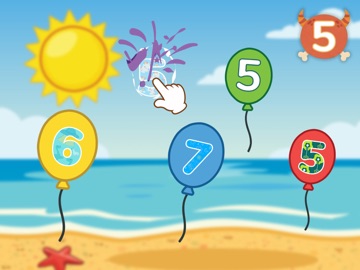 Kids Monster Math Learn Games iPad screenshot