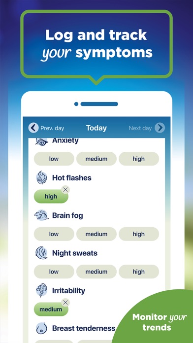 Menopause Stage - Clearblue me Screenshot