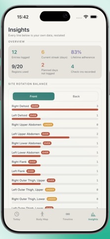 Markphase iPhone screenshot