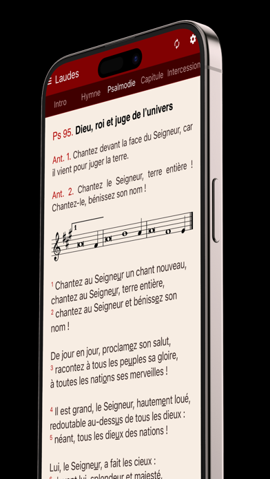 Liturgie des heures Screenshot