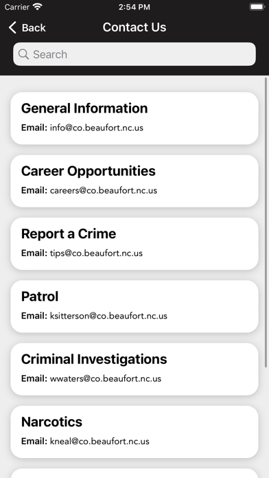 Beaufort County Sheriff NC Screenshot