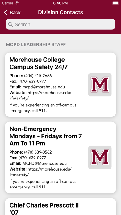 Morehouse College Police Screenshot